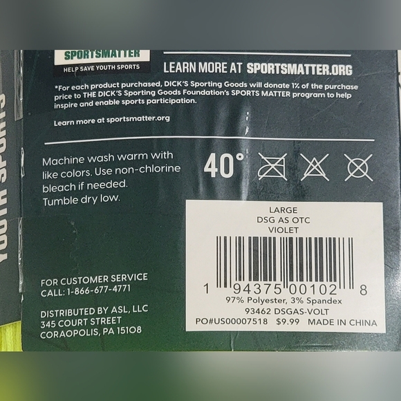 Dick's Sporting Goods All-Sport Sock Size Large 8-13 Neon Green - Picture 6 of 7